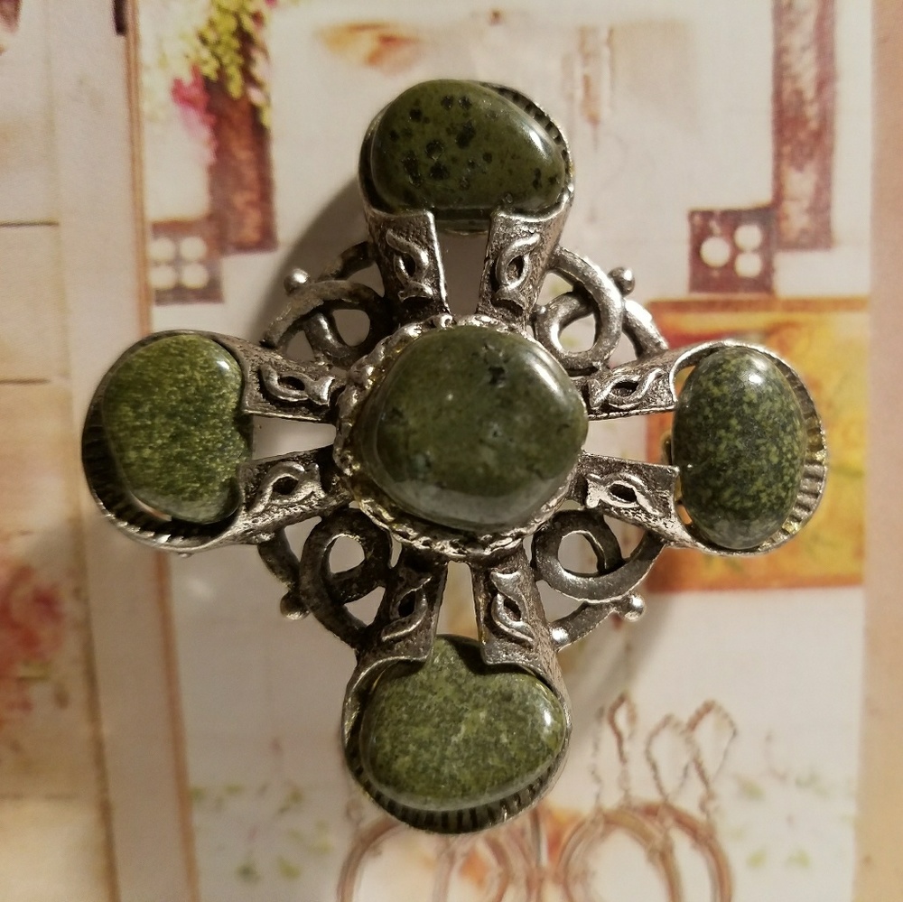 Celtic Style Vintage Pin Pendant